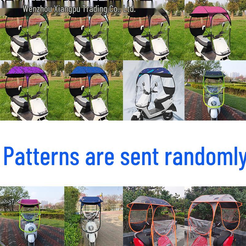 Stříška na elektrokolo: Plážový přístřešek odolný proti dešti a větru