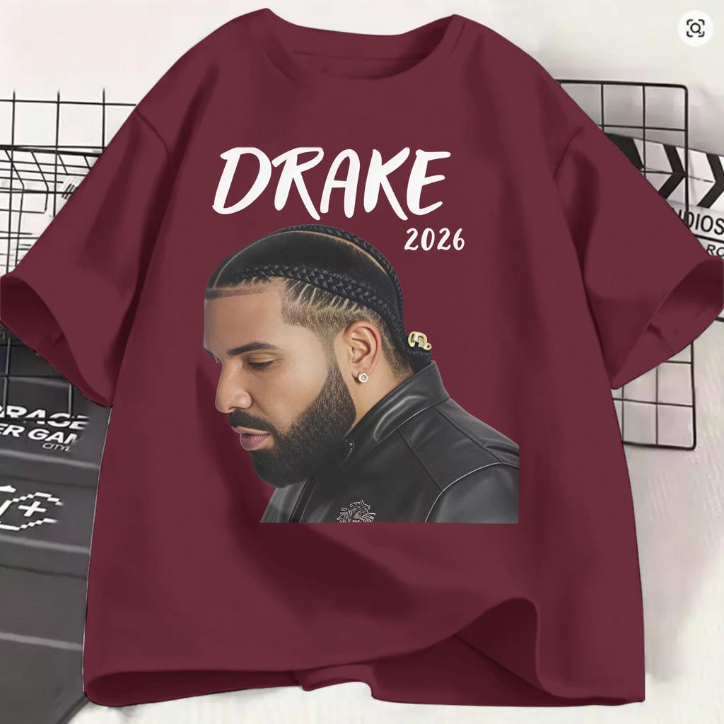 Rapper Drake Iceunisex Album 2026 Tshirt Summer Hippie T Shirts Unisex Cotton O Neck Plus Size 5xl Tees Shortsleeved Awesome Tops