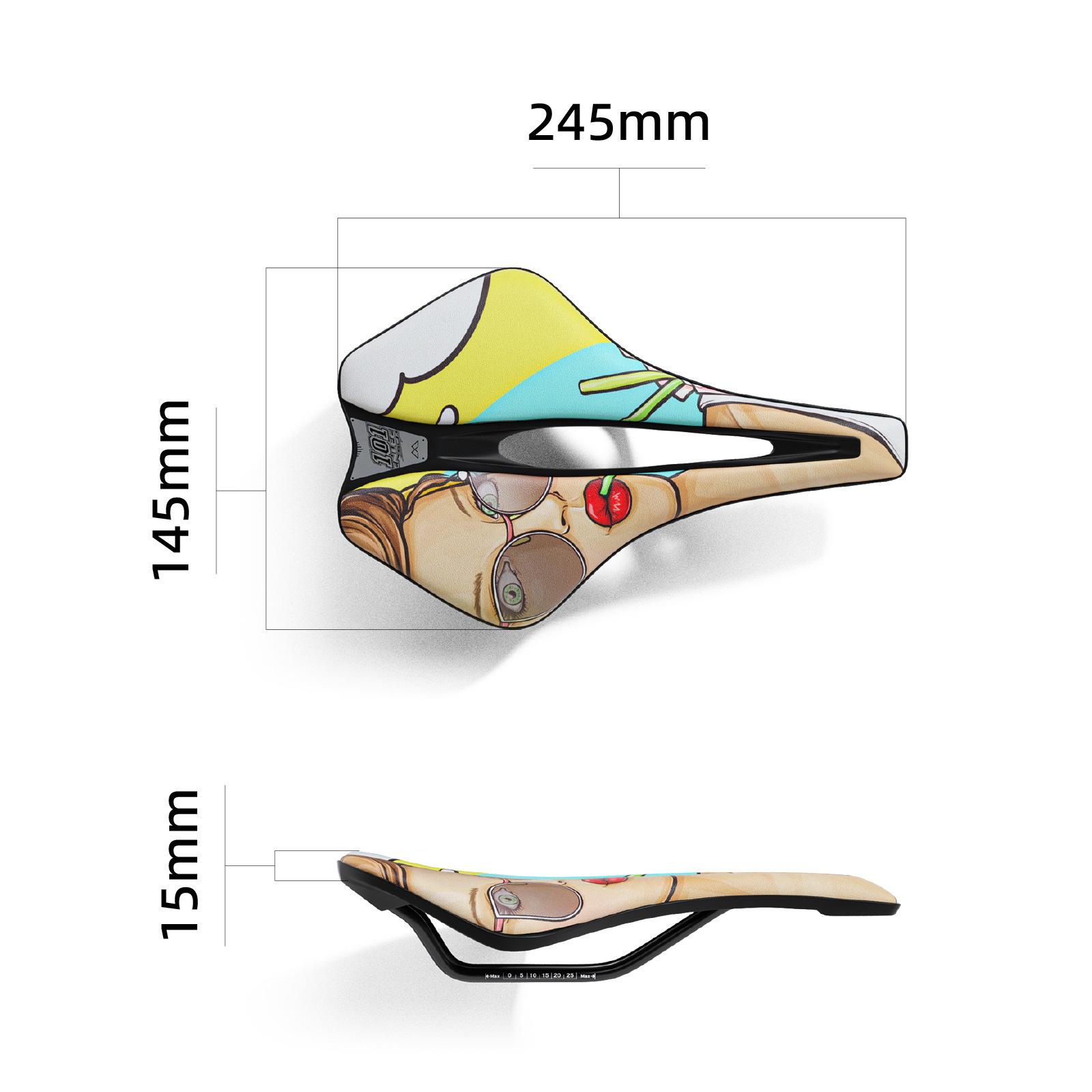 Auto Parts Decorate Light Bicycle Seat Cushion Mountain Road Bike Seat Cushion Ultra Eva Cushion Comfortable Hollow Saddle