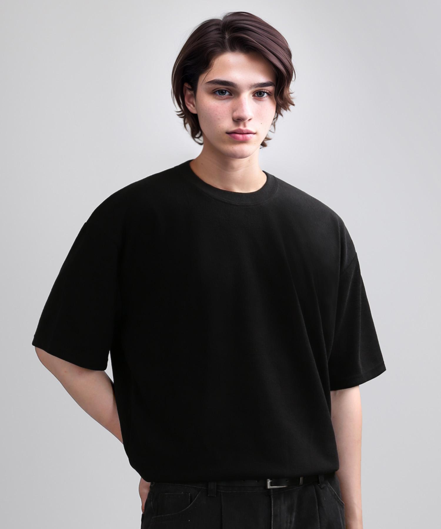 Berry Vein Knit Tex Over Sleeve (Black) L