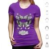 Death Moths T Shirt Big Size 100 Cotton Death Moth Roses Death Moths Moths Moth Black And White Fine Liner Detail Dot Work