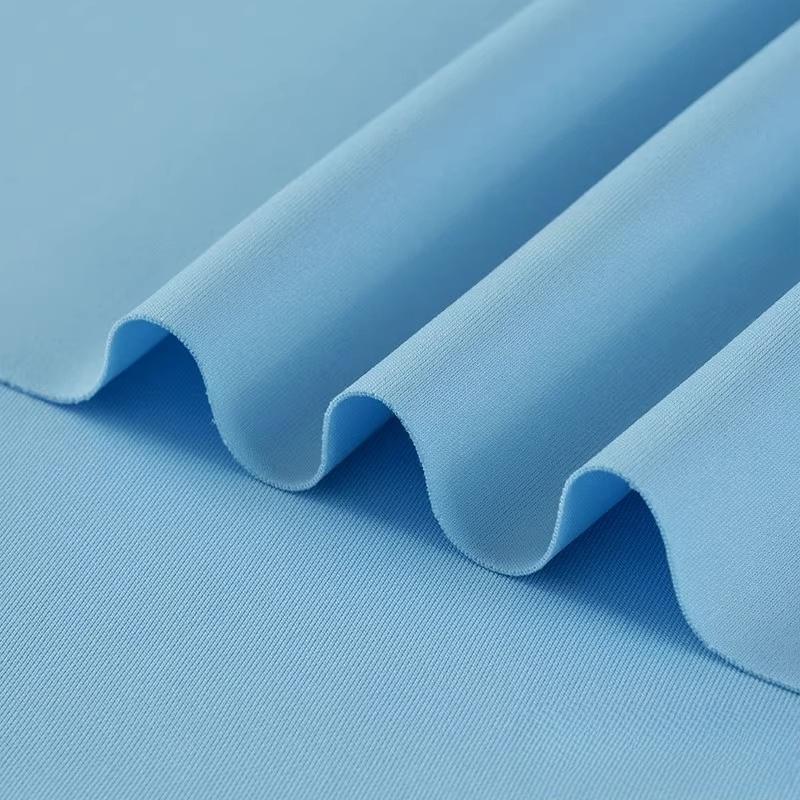 Air Layer Fabric Spring Summer Thin Knit Elastic Soft Breathable Clothing Fabric Cloth Sewing Polyester Spandex Rayon Material