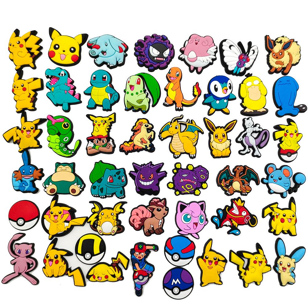 Pikachu Pokémon Série Crocs přívěsky - Roztomilé kreslené ozdoby na boty