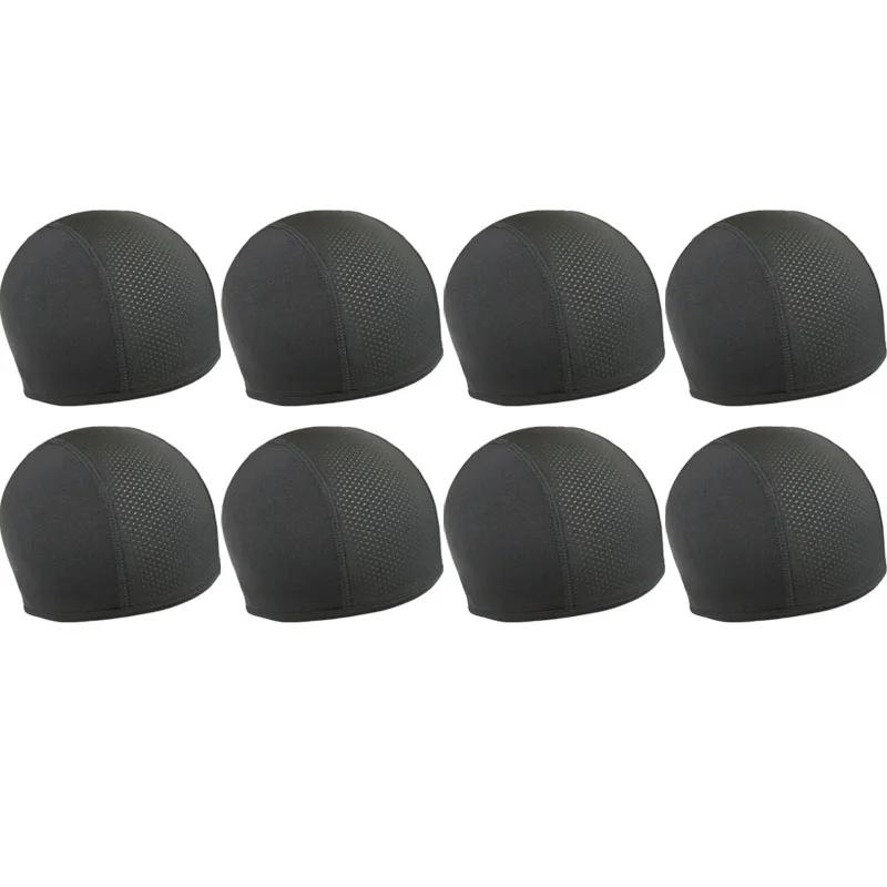 Motorcycle Cycling Cap Quick Dry Breathable Moisture Wicking Under Helmet Beanie Inner Lined Dome Sport Cap Motor Accessories