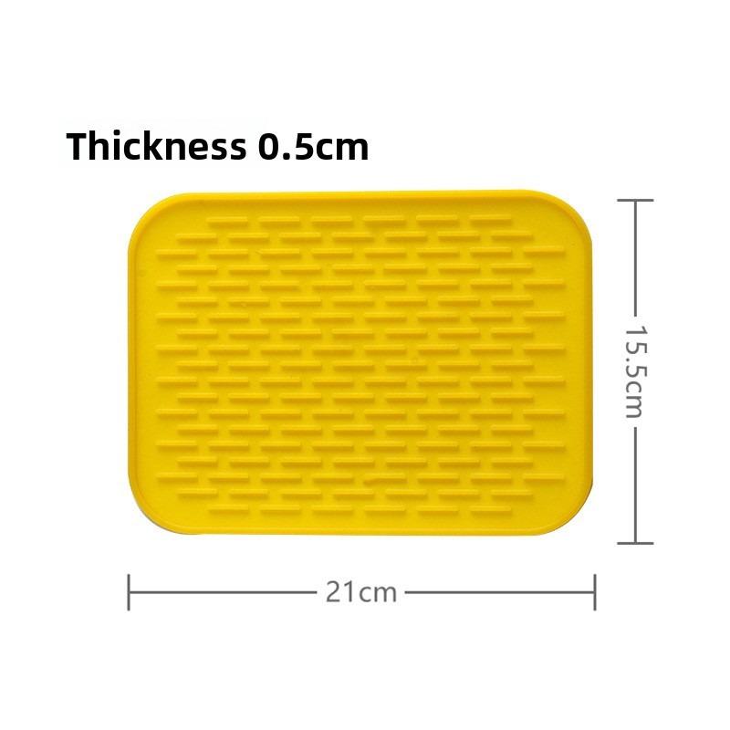 Covoraș de scurgere din silicon Chiuvetă de spălat Cupă pătrată Bol Bețișoare Covoraș de scurgere anti-alunecare Covoraș de uscare de masă Covor de izolare termică
