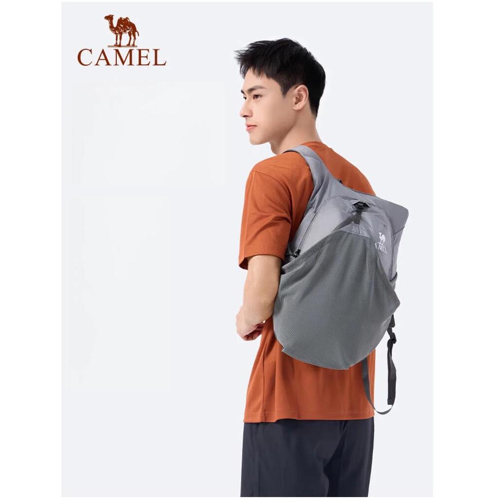CAMEL Lightweight Foldable Cycling Backpack, Travel Rucksack, W9B31L8013B, Gray, 15L, One Size