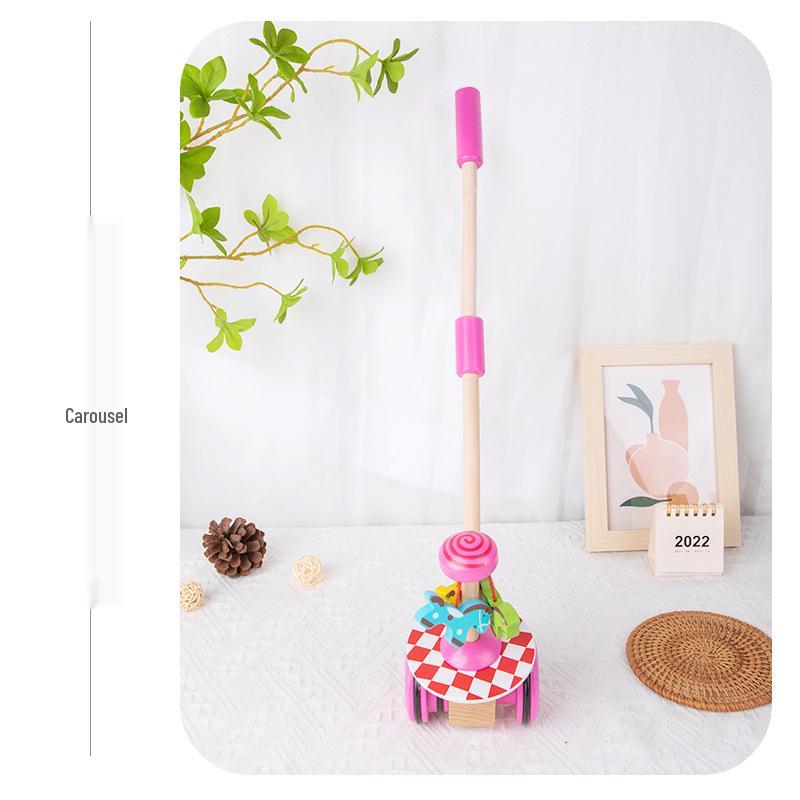 Kids' Single-Bar Walker Pushchair Toy for Learning To Walk