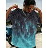 3D Digitaldruck T-Shirt Teenager Herren Kurzarm Oberteil Vielseitig Atmungsaktiv