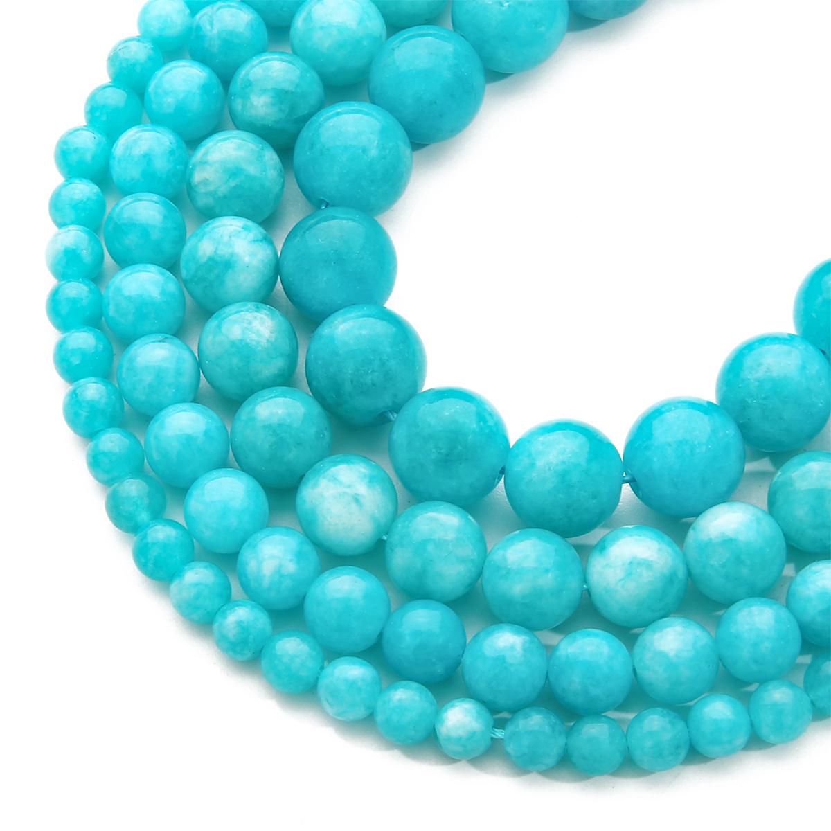 

6/8/10/12 мм натуральный камень нефрит яшма бусины свободные круглые бусины для изготовления ювелирных изделий DIY браслет ожерелье серьги аксессуары около 15 дюймов/нитка 8mm 47pcs яркий бирюзовый