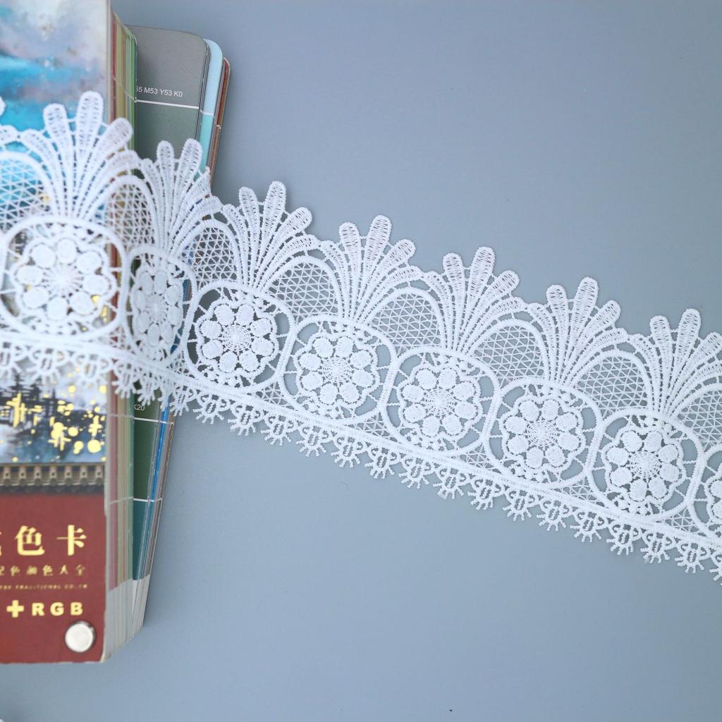 Milk Silk Barcode Home Jewelry Single Wave, Embroidered Lace Clothing Accessories Water-Soluble Embroidery Lace