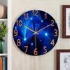 Glass Wall Clock Modern Design Landscape Light Luxury Colorful Art Reloj Pared Decorativo Clocks Living Room Bedroom Home Decor