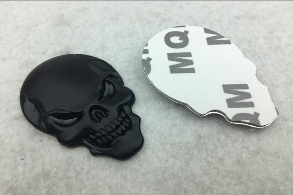 [diAvoLo] 3D Metal Skull Skull 3D Sticker Decal Sticker Car Emblem Stylish Dress Up