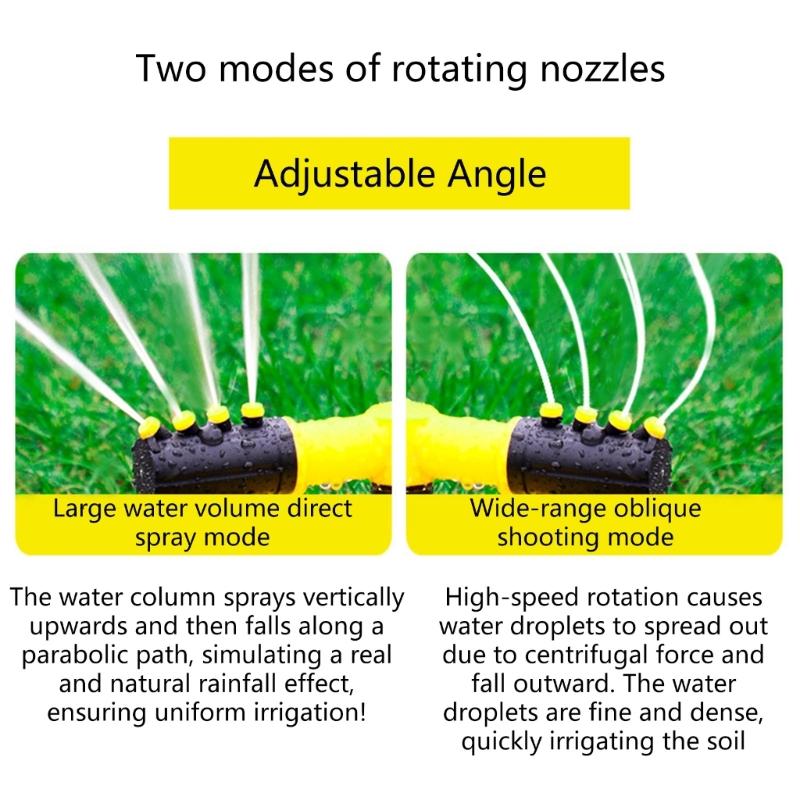 Rotating Irrigation Sprinkler 360 Degree Automatic Rotating Garden Coverage Water Sprinkler Irrigation Water Sprinkler