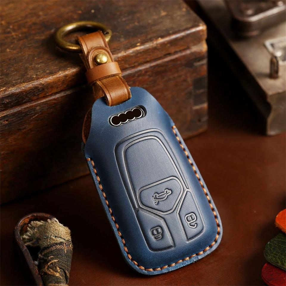 Husă pentru chei de mașină Husă pentru chei pentru A1 A3 8v A4 B9 A5 A6 C7 Q3 Q5 Q7 Tt Holder Shell Auto Keychain Protect Set Accesorii