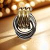 Elegant Gold Silver Knot Earrings Geometric Drop Dangle Long Link Statement Ear Pendant Jewelry for Fashion Women