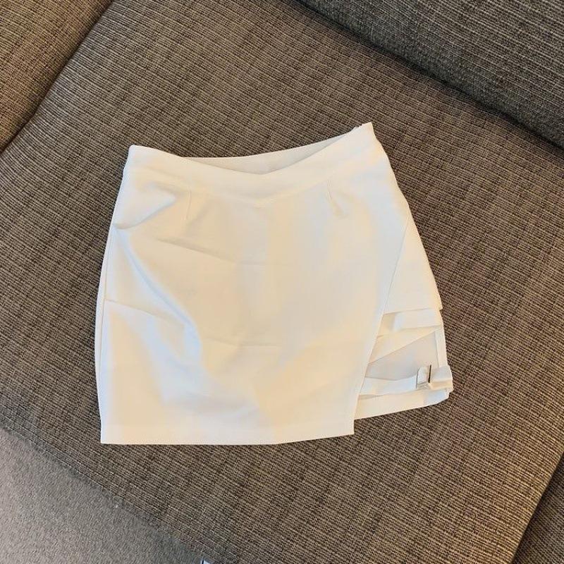 

Летняя юбка А-силуэта со шнуровкой и неровным разрезом M (recommended 96-108 jin)