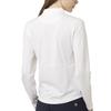 FootJoy Women's White Long Sleeve Golf Shirt with Side Mesh Sun Protection, Size M (FJW-S25-S09, 34815-M)
