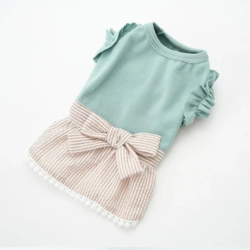 

Кошка Щенок Юбка Летнее Платье для Собаки Йоркширский терьер Йорки Померанский шпиц Ши-тцу Мальтийская болонка Пудель Бишон Шнауцер Одежда Костюмы S зелёный