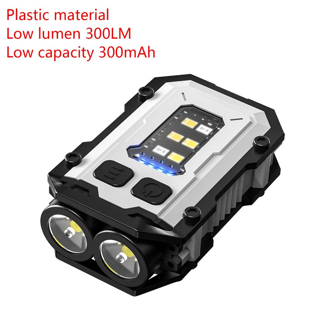 USB Rechargeable LED Flashlight Portable Tail magnet flashlight Super Bright Camping Lantern Side COB emergency light