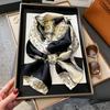 Small long silk scarf, women's spring and autumn style, foreign style, fashionable new style, matching shirt, headband, mother's neck, scarf.