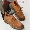 Brogue Shoes Thick soled shoes Fashionable British style Outdoor leisure business party Daily office youth shoes