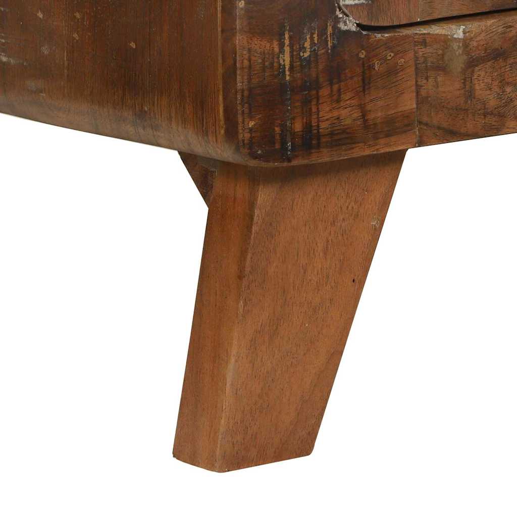 Multicolored Coffee Table Solid Upcycled Wood