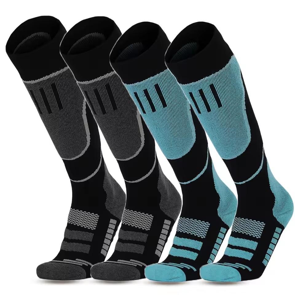 1 Pair Merino Wool Thermal Socks Men Women Winter Long Warm Compression Socks For Ski Hiking Snowboarding Climbing Sports Socks