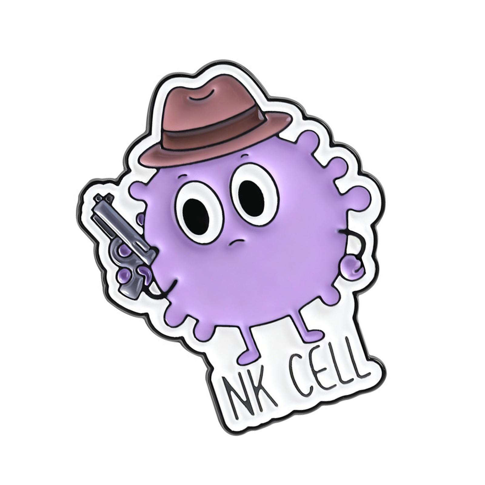 

Metal Biology Cell Brooch Scientific Themed Pin for Jackets Hats And Backpacks Metal Accessories For Daily Wear