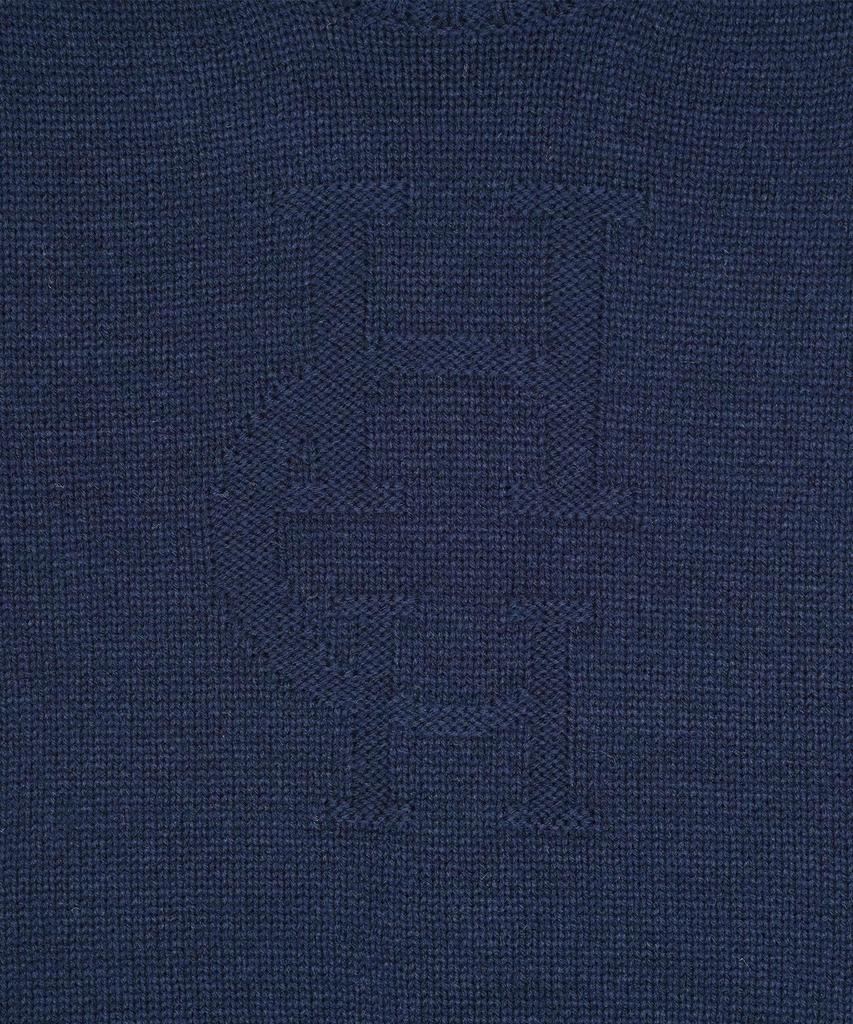 HARDCORE HAPPINESS Moonlight Logo Round Neck Knit_Navy