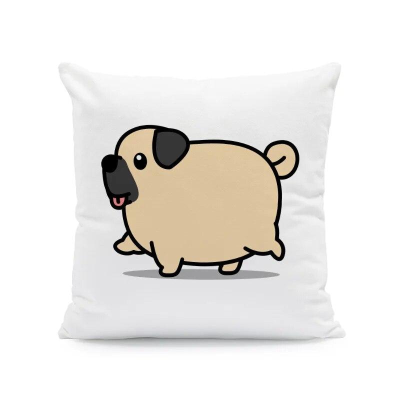 45X45CM Cartoon Cute Puppy Series Pillowcase Birthday Gift Holiday  Living Room Sofa Cushion Cover Home Decoration