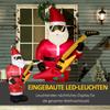 Christmas Decoration Inflatable Santa Claus Outdoor Christmas Decoration, Incl. Blower, 140 m, Red + White