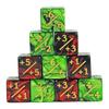 New Six Sided Dice Set D6 Counters  1/ 1 and -1/-1 Set of 10 Dice for Math Teaching ,Kid Arithmetic Toys, Card Game Accessories