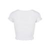 Urban Classics Womens/Ladies Ribbed Button-Down Crop Top