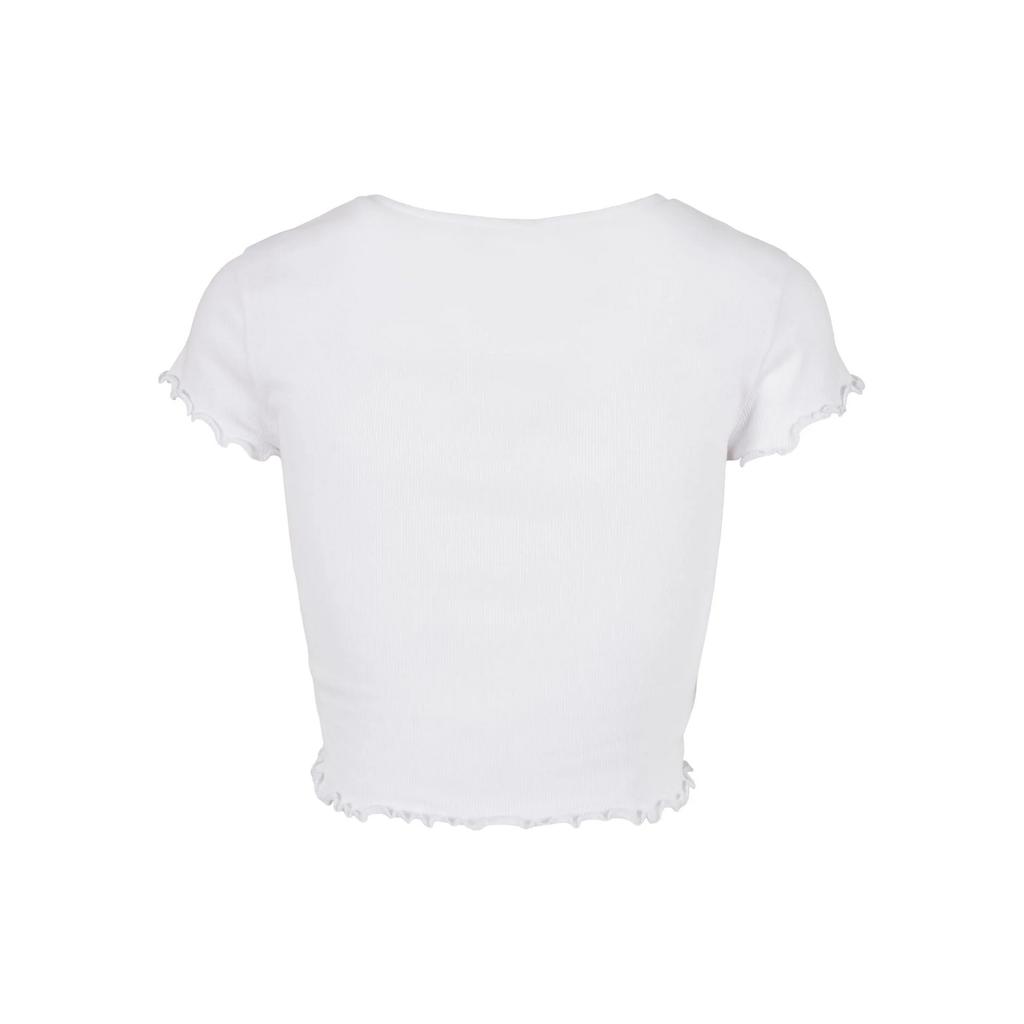 Urban Classics Womens/Ladies Ribbed Button-Down Crop Top