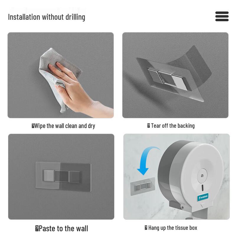 Aige Commercial Wall-Mounted Large Roll Toilet Paper Dispenser