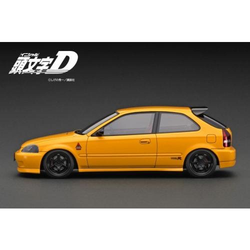 ignition model 1/18 scale INITIAL D Honda CIVIC (EK9) Type R Yellow finished product