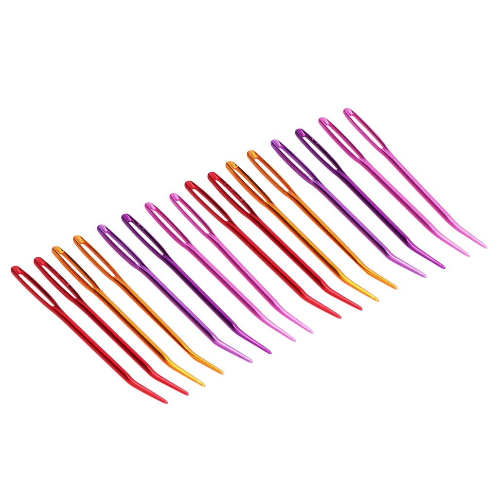 16pcs Tapestry Needles Big Eye Bent Tip Knitting Needles with Storage Boxes for Tapestry Sewing Knitting