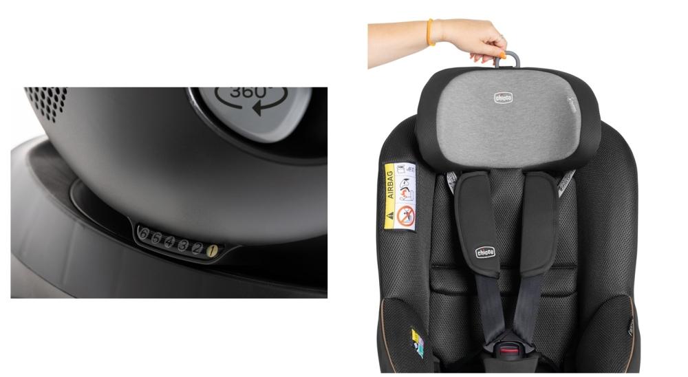 Chicco Seat 105 Fotelik Samochodowy 0-18 Kg Glam Grey