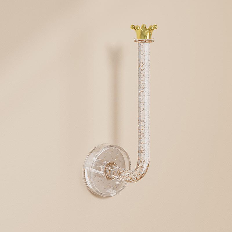 

Настенный держатель для резинок для волос в виде короны, многоцелевой органайзер для ювелирных изделий, ожерелий, браслетов, настенная вешалка для ключей с крючками