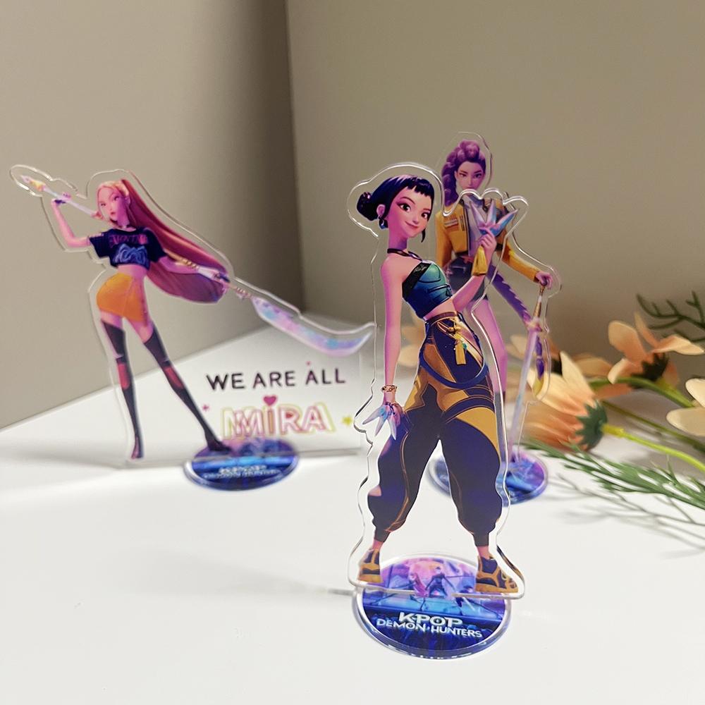 K-POP: Łowcy Demonów Postać z Anime Akrylowa Stojąca na Biurko Rumi Zoey Mira Dekoracja Biurka Prezenty dla Fanów Akcesoria