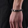 Magnetic Hematite Black Beads Stretch Health Care Bracelet Men Bangles Jewelry