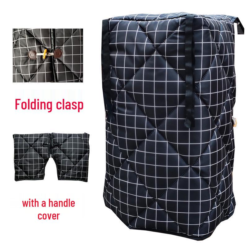 Wodoodporny, wiatroodporny i składany pokrowiec na przednią szybę skutera elektrycznego Four Seasons - Pogrubiony dla ciepła zimą