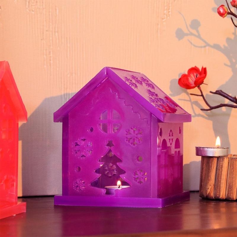 Fashionable Flexible Silicone Molds Portable for Creating Detailed Christmas House Ornaments User Friendly Designs