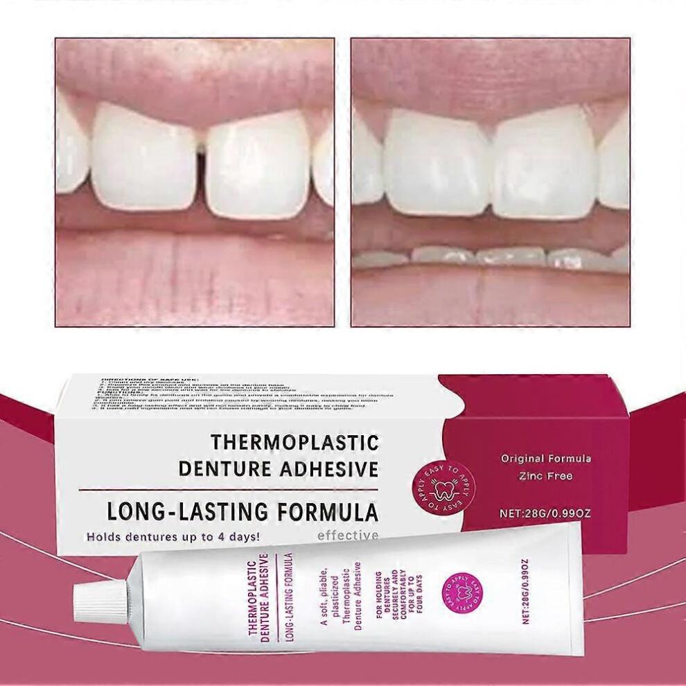Cushion Grip Thermoplastic Denture Adhesive/Soft Reliner 1oz 28g