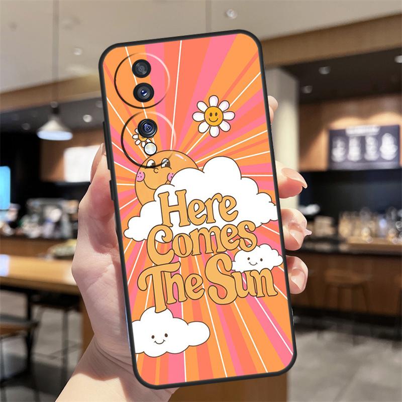 retro Groovy hippie boho rainbow Case For Honor Magic 8 6 7 Pro Honor 400 200 70 90 Lite X8b X8c X9a X9b X9c X9d Win RT Cover