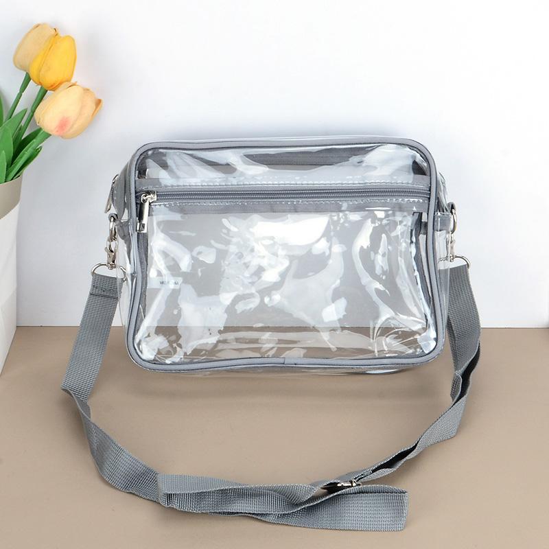 Klare PVC Umhängetaschen für Damen, Wasserdichte Urlaubs-Reise-Strand-Umhängetasche für Draußen, Sommer-Damen-Handtaschen Geschenke