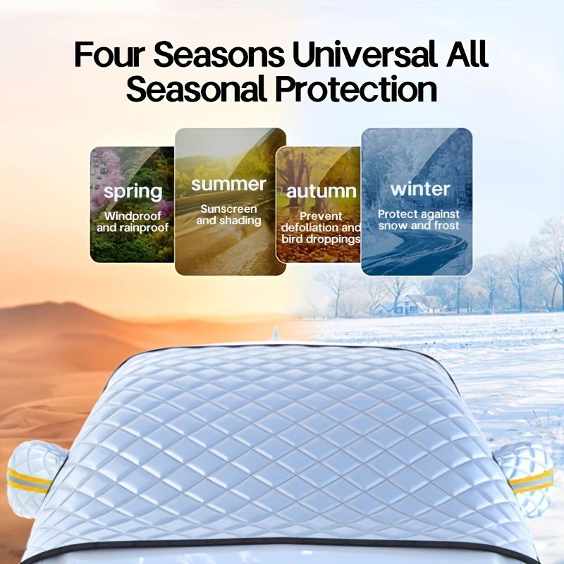 Car Windshield Snow Cover Four Seasons Universal Front Windshield Snow Cover Frost Windshield Windows Thickened Sunshade Cover