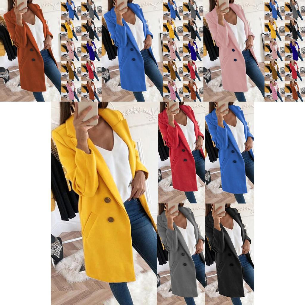 Stylish Womens Overcoat Trench Coat For Ladies In Plus Size With Long Warm Design