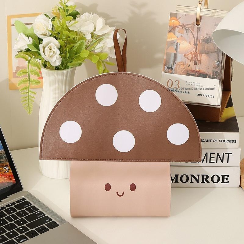 Creative Cloth Mushroom Tissue Box Cute Decorative Hanging Tissue Bag Wall Mounted Napkin Container Living Room