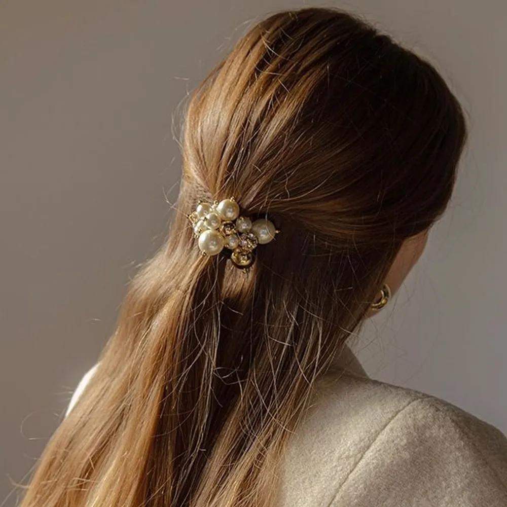 Crystal Pearl Ponytail LFPT0274 Gold